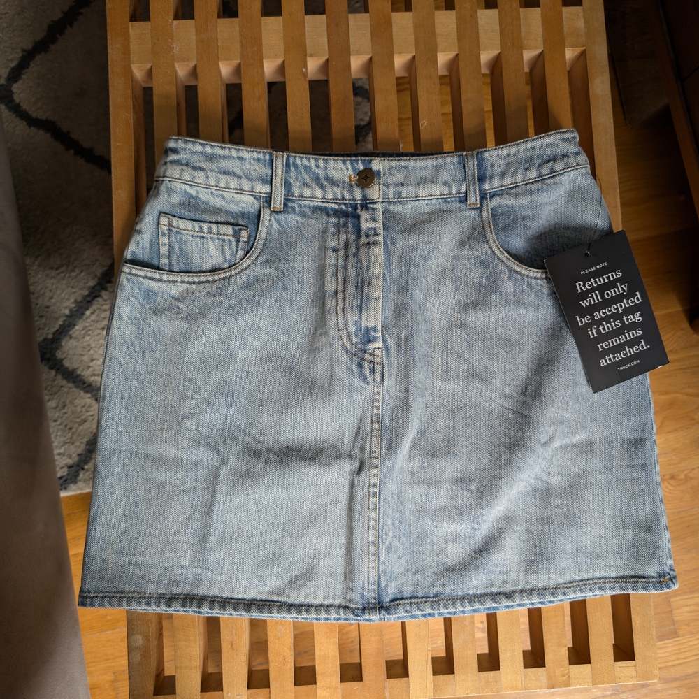 Tuckernuck Acid Wash Denim Pippa Mini Skirt